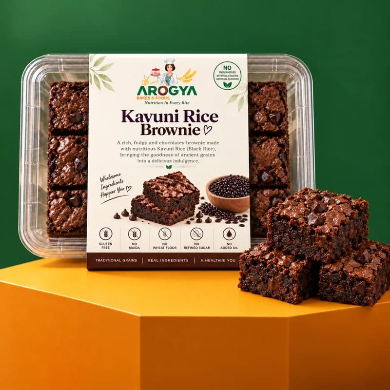 Kavuni Rice Brownie