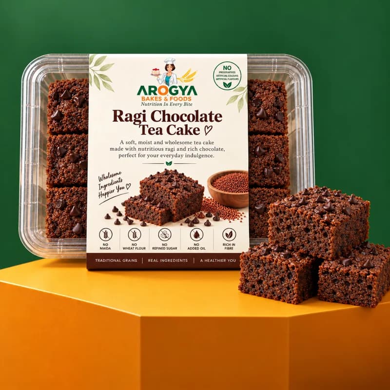Ragi Chocolate Tea Cake
