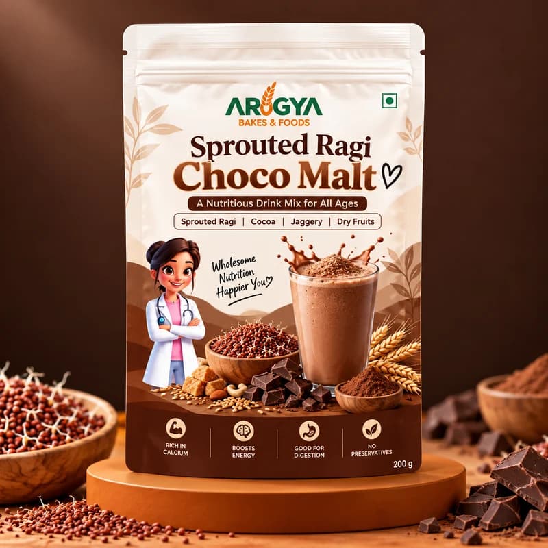 Sprouted Ragi Choco Malt
