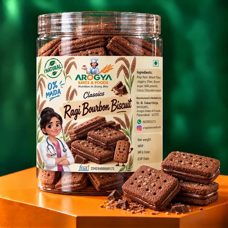 Ragi Bourbon Biscuit