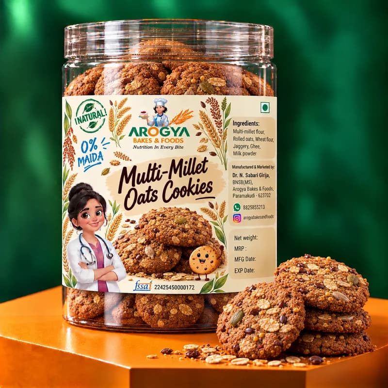 Sprouted Millet Cookies