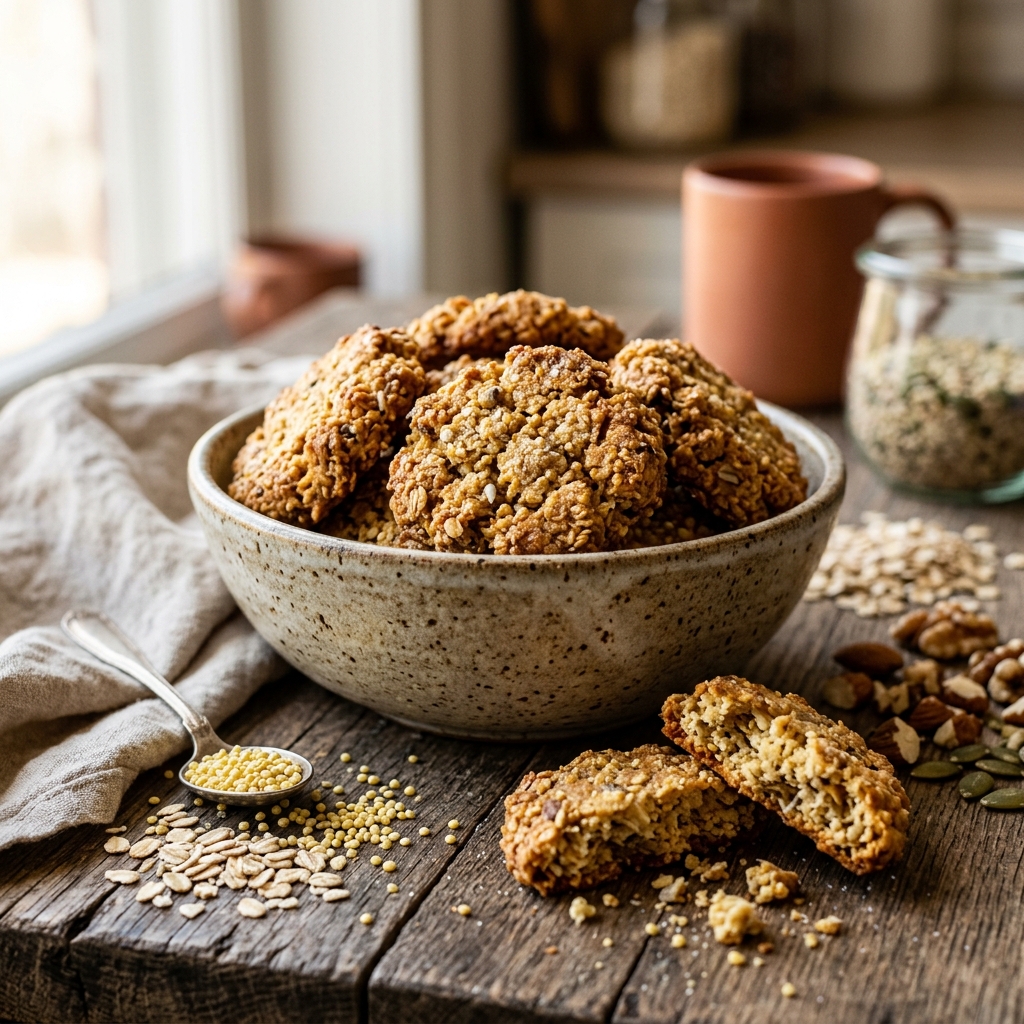 Jowar Almond Cookies